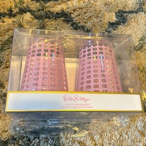 Lilly Pulitzer wine glass set